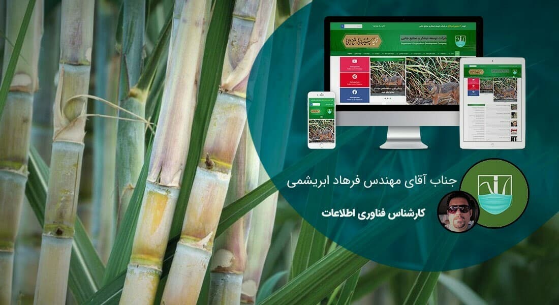طراحی سایت کشاورزی و طراحی وب سایت شرکت های فعال در زمینه کشاورزی و ماشین آلات کشاورزی و ساخت وبسایت کشاورز و راه اندازی پرتال شرکتهای کشاورزی و شرکتهای کشت و صنعت - طراحی سایت کشاورزی برای شرکت توسعه نیشکر و صنایع جانبی