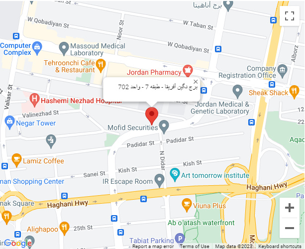 محل لوکیشن شرکت داده ورزان روی نقشه گوگل