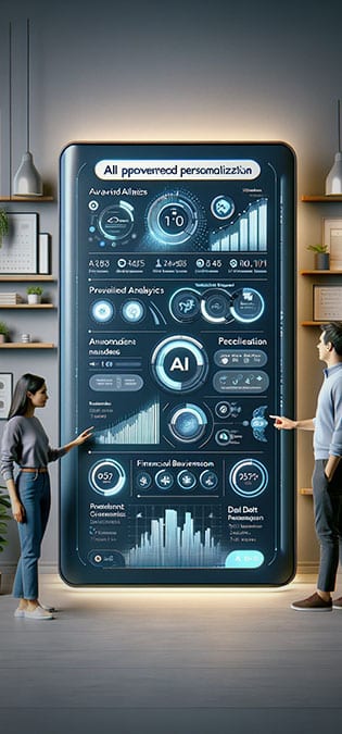 Financial-Companies-Web-Site-Design-Idea-Personalized-Dashboard-Using-Artificial-Intelligence طراحی سایت مالی و طراحی سایت های مالی و ساخت سایت حمایت مالی و راه اندازی وب سایت موسسه مالی اعتباری و طراحی پرتال موسسات مالی و شرکت های مالی و اعتباری داخلی و بین المللی و طراحی سایت هلدینگ خدمات مالی - ایده داشبورد شخصیسازیشده با استفاده از هوش مصنوعی