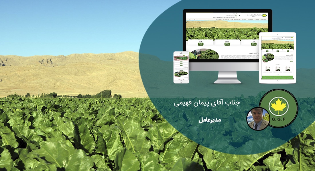 طراحی سایت کشاورزی و طراحی وب سایت شرکت های فعال در زمینه کشاورزی و ماشین آلات کشاورزی و ساخت وبسایت کشاورز و راه اندازی پرتال شرکتهای کشاورزی و شرکتهای کشت و صنعت - طراحی سایت کشاورزی برای شرکت گیاه گستر فیروزه
