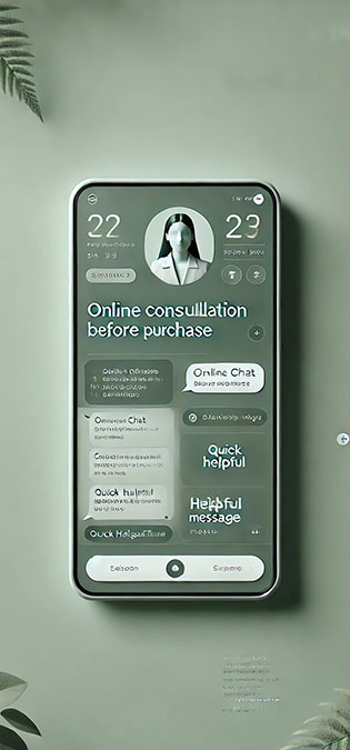 Electronic-Commerce-Companies-Web-Site-Design-Ideas-Possibility-Of-Online-Consultation-Before-Purchase طراحی سایت شرکت تجارت الکترونیک و طراحی سایت شرکتهای تجارت الکترونیکی و طراحی وب سایت برای ایده های تجارت الکترونیک و ساخت وبسایت شرکتهای فعال در عرصه ایکامرس - ایده امکان مشاوره آنلاین پیش از خرید