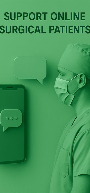 Surgery-Web-Site-Design-Ideas-Online-Support-For-Surgical-Patients طراحی سایت مرکز جراحی و طراحی وب جراحان و طراحی وب سایت مراکز جراحی محدود و طراحی وبسایت پزشکان جراح - ایده پشتیبانی آنلاین بیماران جراحی